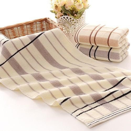 Pure cotton bath towel thickened absorbent household cotton face towel embroidered logo washed without deformation 74*34