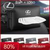 2026 Hot Interior Stickers Car Tissue Organizer Bag Paper Towel Storage Box For LS LC RZ IS350 ES300 GS350 CT200h GX460 LX