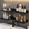Wall Mounted U Shaped Countertop Storage Rack Water Drainage Kitchen Storage Rack  Bathroom