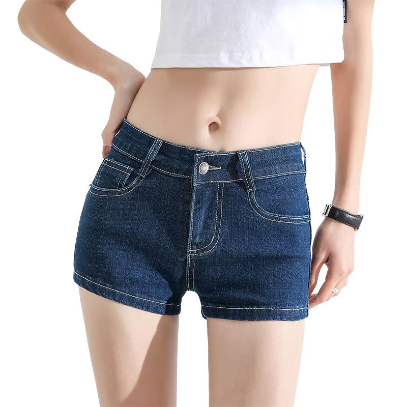 Low Waist Jeans for Women Summer Stretch Light Color Shorts Slim Fit Super Shorts Tight Hot Pants 2025 New Style
