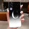 Anti-scratch Phone Case For Vivo V70 FE Jelly Clear TPU Soft Casing Lucky Letter Pink Shiny Starry Sky Pattern Couple Shell