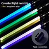 REikirc 75cm RGB  Lightsaber 2 In 1 7 Colors Light Saber for 3+ Kids Laser Sword Toy Party Glow Swords