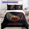 OGC Nice FC Bedwäsche-Set 3-teilig Atmungsaktiver Bettbezug mit Kissenbezügen Dekorative Bettwäsche für Schlafzimmer Zuhause