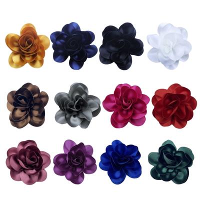 Beautiful Satins Flower Lapel Pin Delicate Brooch French Brooch with Unique Pattern for Fashion Forward Individuals