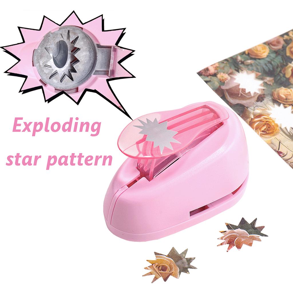Stamp Shaped Paper Punch, Portable Hole Puncher for Crafts, Scrapbooking Supplies, DIY Card Making & Paper Crafting Tool Gift