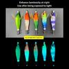 5Pcs Glows Squid Jig Lures Cuttlefish Sleeve Squid Jig Baits Night Fishing Octopuses Lures Hard Artificial Shrimp Baits