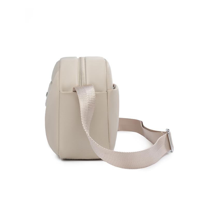 Women's Multi-Compartment Nylon Crossbody Bag Large Capacity Shoulder Bag