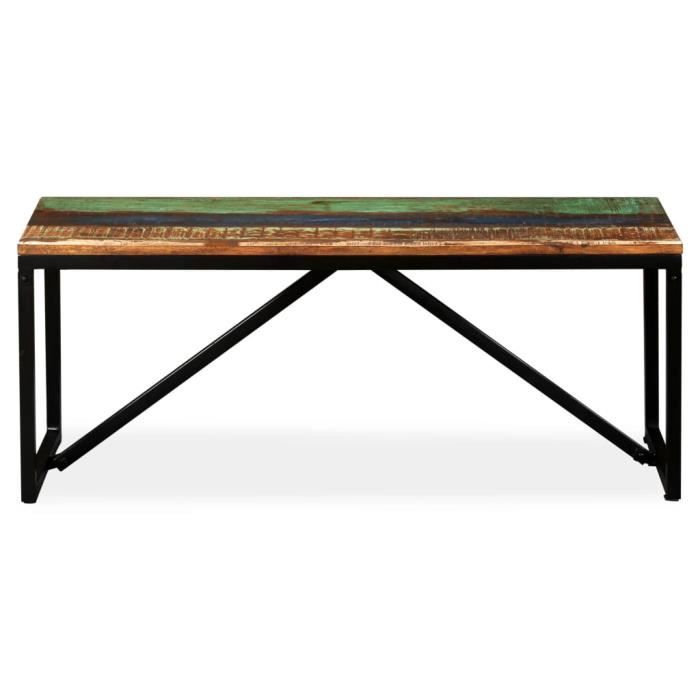 VidaXL Banc 110 x 35 x 45 cm Bois de récupération massif