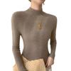 Womens Slim Fit Cashmere Wool Blend Sweater Half Turtleneck Fall Winter Versatile Basic Top