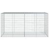 VidaXL Panier gabion avec couvercle 200x100x100 cm fer galvanisé, mur en gabion, mur de soutènement en gabion, clôture en 3295192