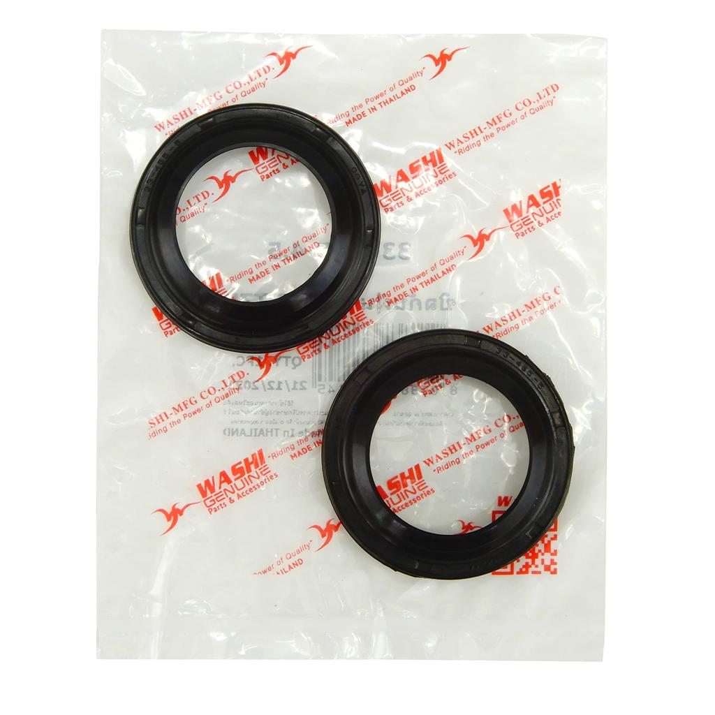 WASHI Front Fork Dust Seal 1.3 x 1.8 inches (33 x 45.5 mm) 1.3