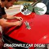 5 Pieces 3d Dragonfly Car Window Sticker Self Adhesive Waterproof Bumper Decals Automotive Exterior Window Decal