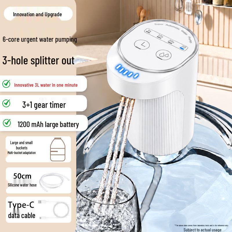 Elektrischer Flaschenwasserdispenser mit doppelter Pumpe und hoher Leistung für den Heimgebrauch