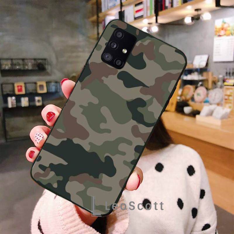 Military Army Camo Camouflage Phone Case For Samsung A50 A51 A71 A20E A20S S10 S20 S21 S30 Plus Ultra 5G M11