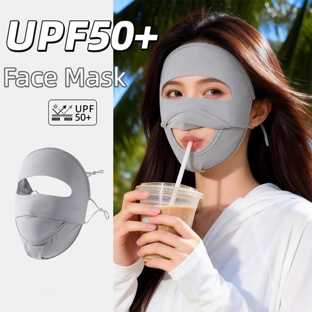 Elastic Ice Silk Face Cover Face Covering Face Mask New Sunscreen Veil  for Outdoor Activities