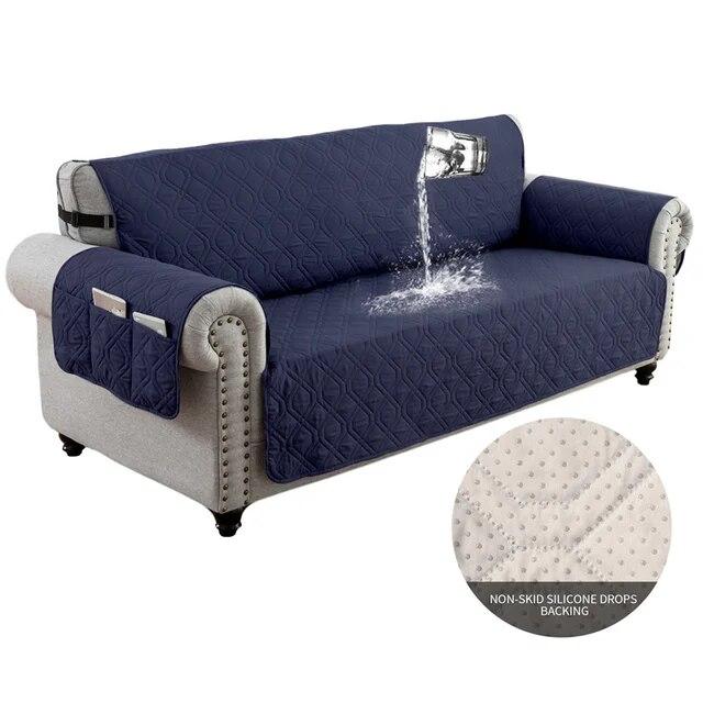 1/2/3/4 Sester водонепроницаемый чехол для дивана для гостиной Нескользящий коврик для дивана для домашних животных и собак, против царапин, чехлы для дивана, домашний декор S синий