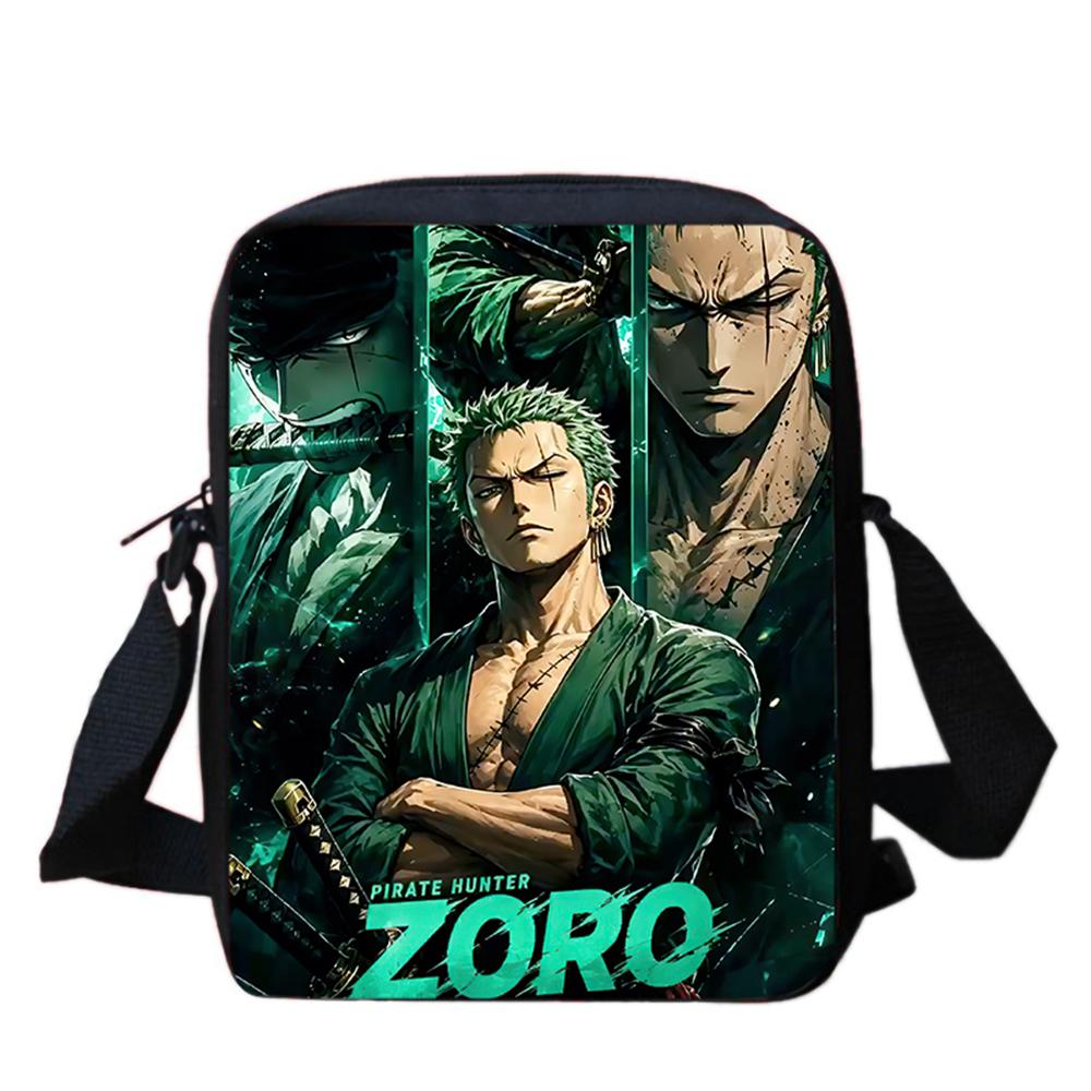 One Piece Cartoon Crossbody Bag Lightweight Adjustable Strap Casual Daily Bag Ideal Gifts For Boys Girls Bolsa Infantil Menina