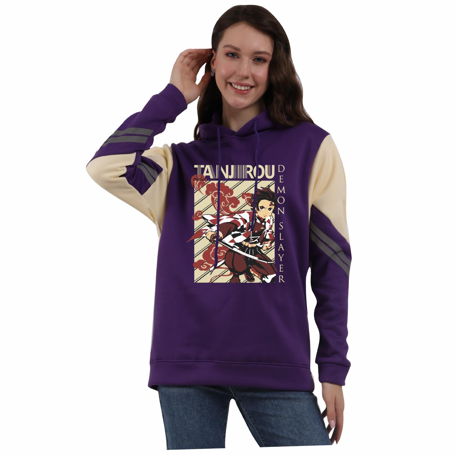 

Худи в стиле пэчворк с аниме «Клинок, рассекающий демонов» Харадзюку для пар Large