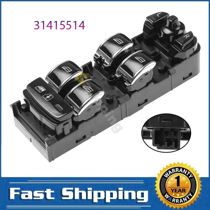 Front Left Electric Power Master Window Switch Control Regulator Button for Volvo S90 2018    Car Parts 31415514