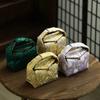 Portable Travel Tea Set Storage Handbag Bamboo Flower Embroidered Tea Cloth Bag Multifunctional Tea Set Storage Bag