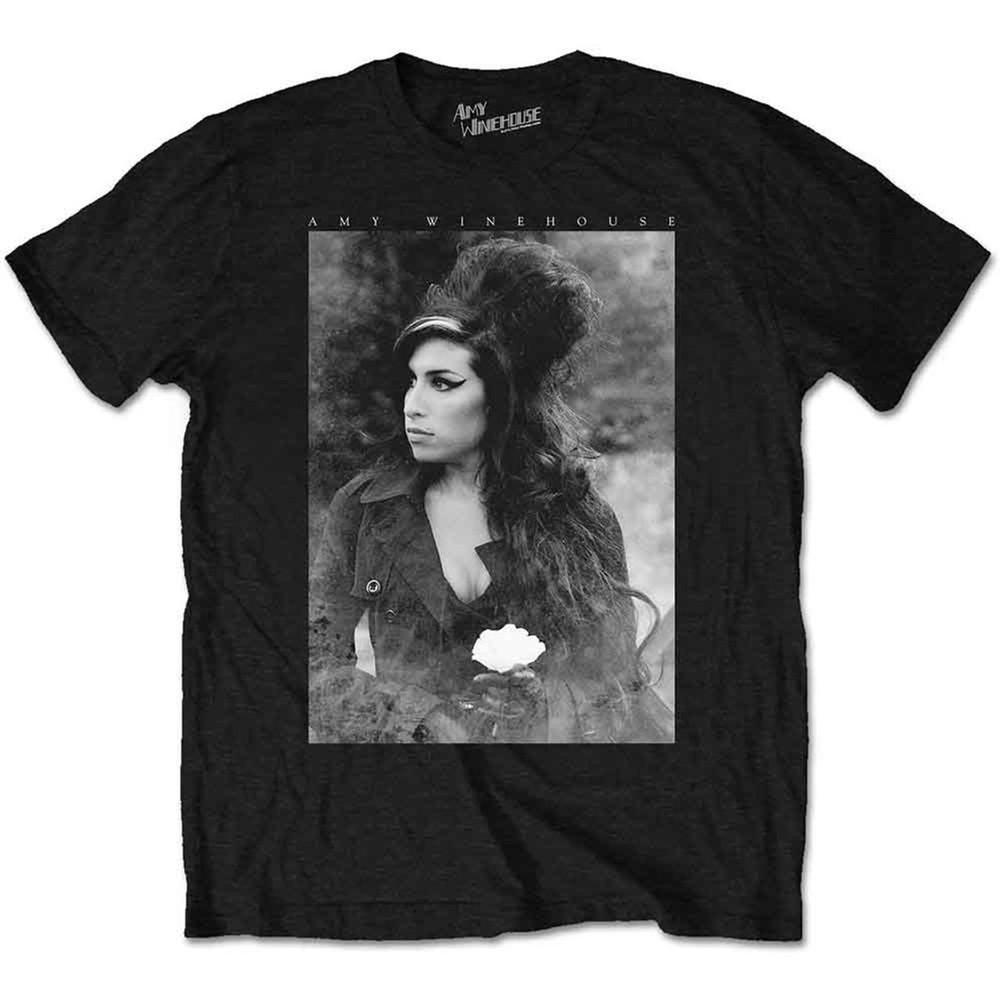 Amy Winehouse TShirt Flower Portrait Band Official New Black Unisex T-Shirt XXL