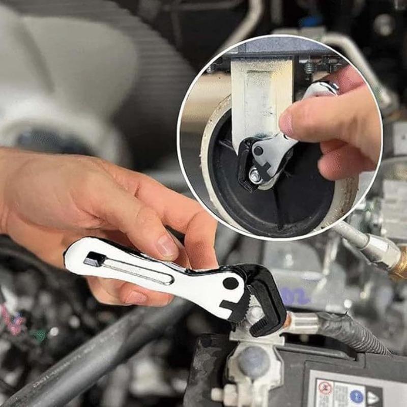Standard 2-in-1 Micro Stubby Wrench-Portable Multifunction Pipe Clamp Tool for Plumbing Automotive Repair