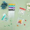 Hanging Slide Lock Bag Set Clear Bags Thick EVA Reusable Storage