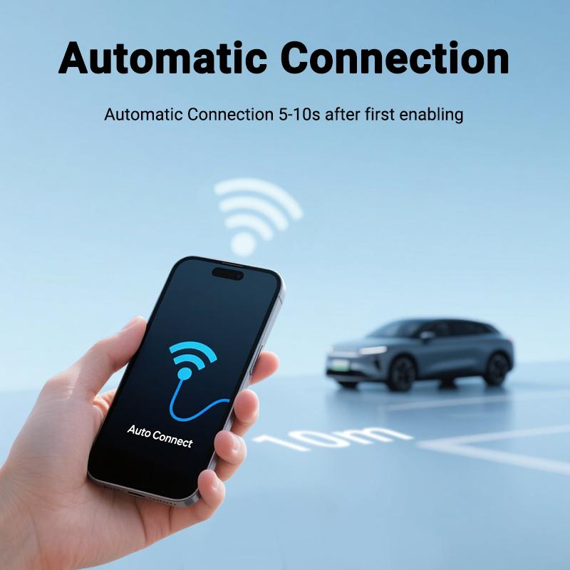 2in1 New AI Box Mini Adapter Wired To Wireless Carplay&Android Auto Fit For 99% of Cars Plug&Play WiFi Smart Dongle New Upgrade