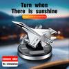 Rotating Airplane Solar Powered Car Perfume Ornament Interior Decoration Solid Aromatherapy Light Fragrance Luxury Car Decor