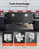 Underbody Truck Tool Box, 1219 x 457 x 457 mm Heavy Duty Steel Trailer Storage Box with Lock & Keys, Waterproof Trailer Storage Organizer Under Body