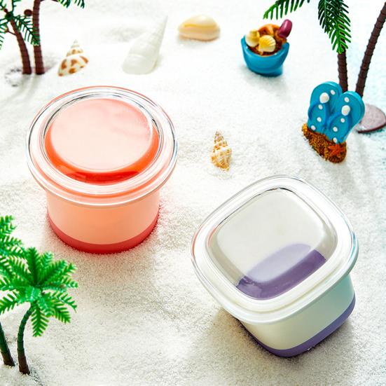 Silicone Ice Cube Mold with Lid Reusable Ice Ball Maker Large Flexible Ice