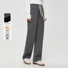 Women's High-Waist Solid Color Casual Long Pants