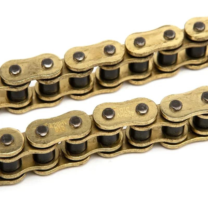 Motorcycle Chain 520 Chains 120 Links for Yamaha Kawasaki Suzuki for ATV for Dirt Bike High Quality DID O-Ring.