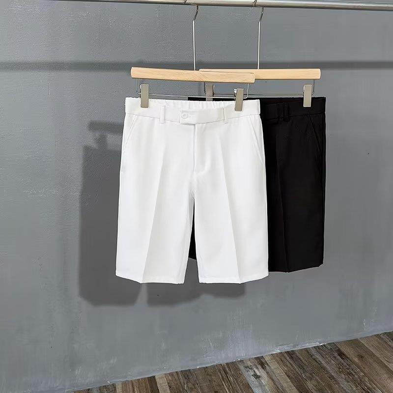 Men's Casual Ice Silk Drape Shorts - Summer Lightweight Loose Straight White Pants