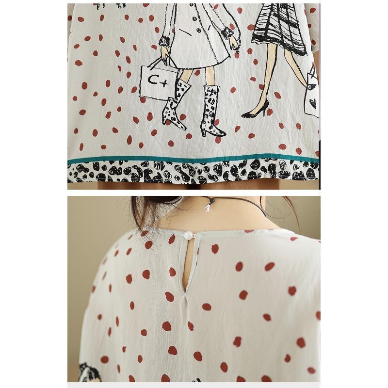 DIMANAF 2026 Plus Size New T-Shirt Tees Women Print Loose Casual Casual Lady Tops Shirts Oversize Summer
