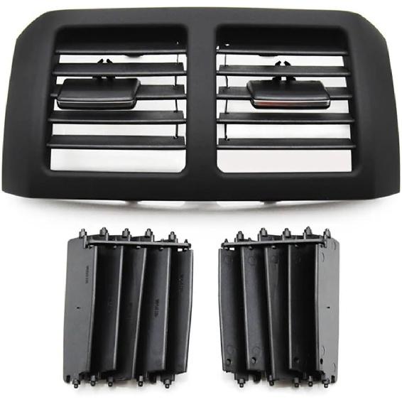 

Car Rear Center Console Air Vent AC Vent Grille Outlet Cover Compatible With Mercedes Benz W251 R300 R320 R350 R400 R500 2518301154(Rear Black) Rear Black