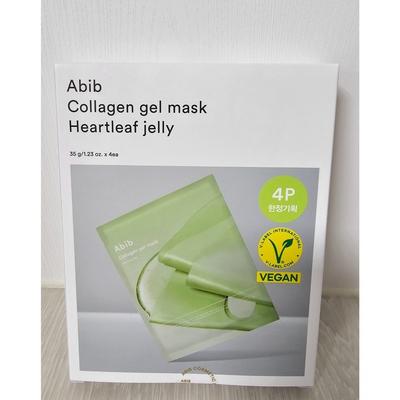 Yumi Jeong Mask Pack Collagen Houttuynia Cordata Gel Moisture Explosion Face Pack, 4 Sheets
