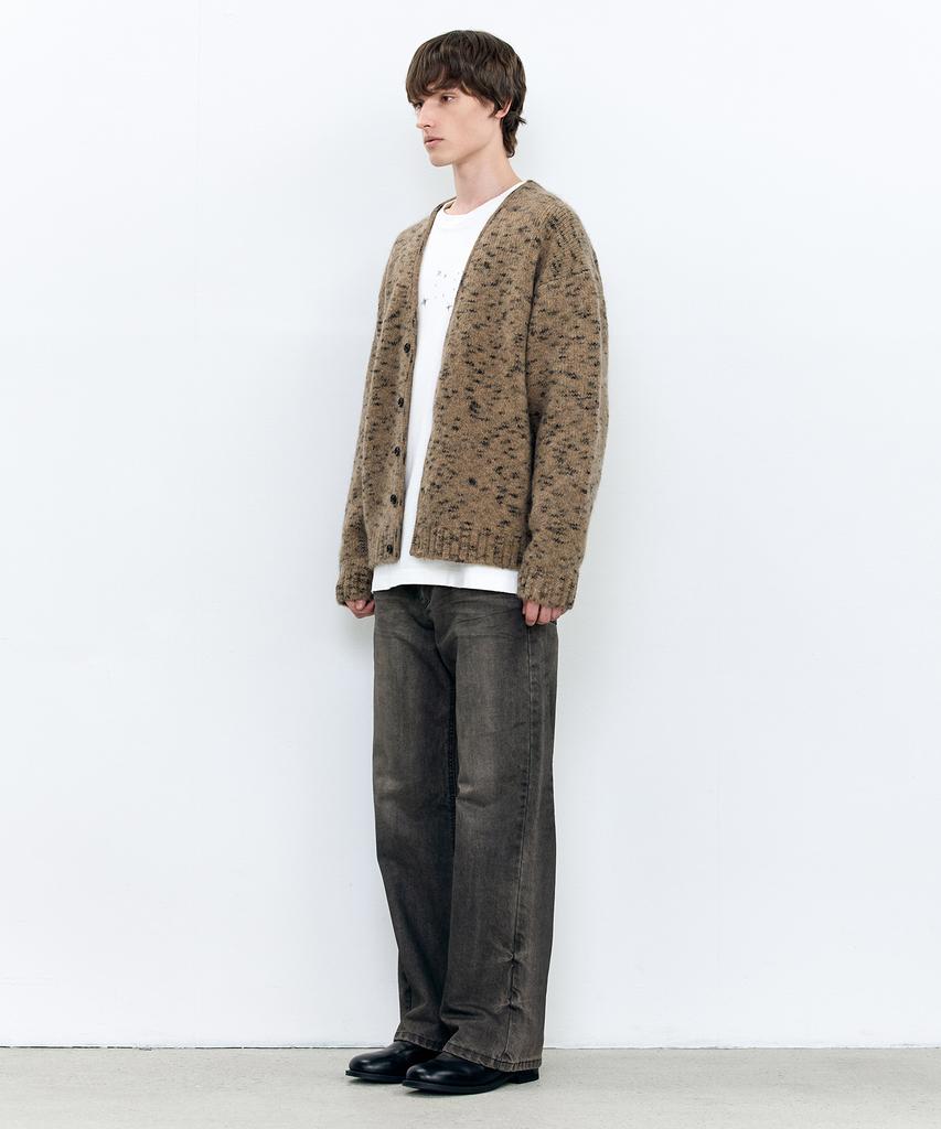Insilence Italian Mohair Mix Cardigan Brown