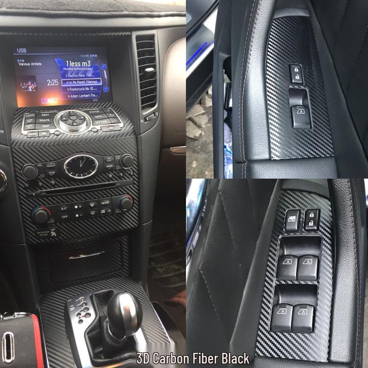 Infiniti QX70 Interior Modification Stickers: FX35 Shift Panel Center Console Decoration Film