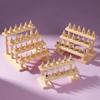 Simple solid wood cone ring display rack jewelry rack ring rack display jewelry rack live stream stall props