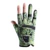 Atmungsaktive Rutschfeste Sonnenschutz-Verschleißfeste Angelköder-Handschuhe Drei-Finger-Handschuhe zum Angeln Lecks