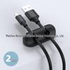 Silicone Cable Protector & Organizer: Self-adhesive Desktop & Car Clip Winder for Cables
