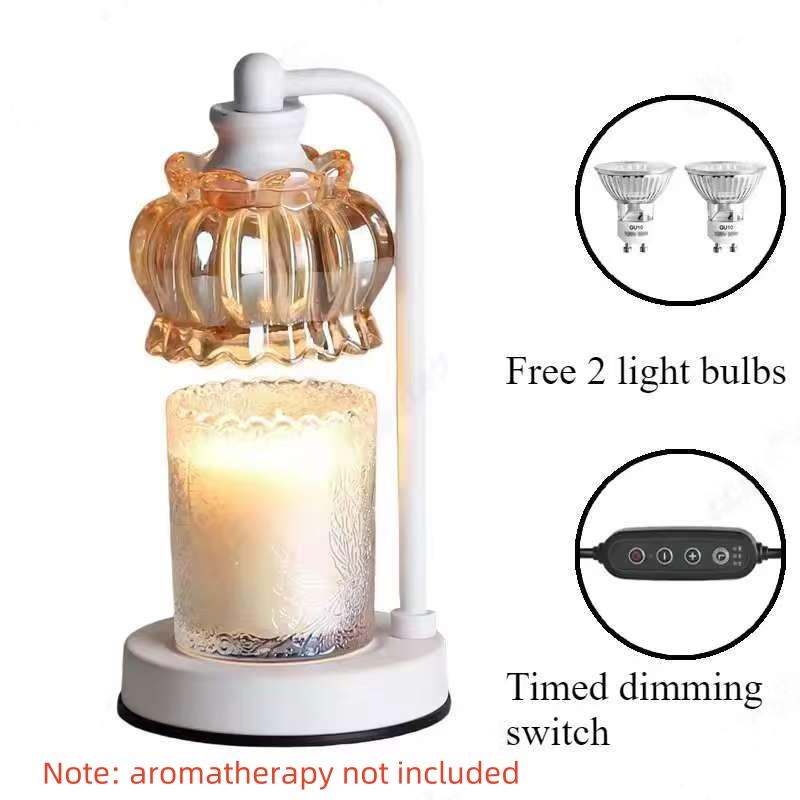 Simple Retro Wax Melting Aromatherapy Lamp Dimming Timing Coffee Shop Home Living Room Bedroom Atmosphere Lighting Decoration