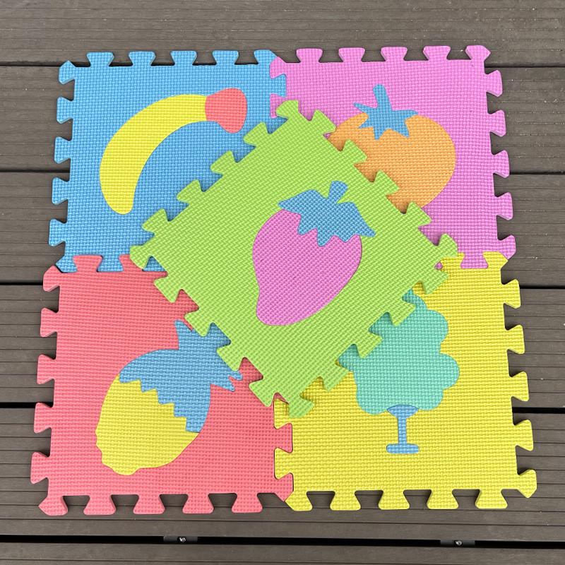 Fruit Animal Digital Solid Color Foam Baby Play Mat Cartoon Puzzle Toddler Piece