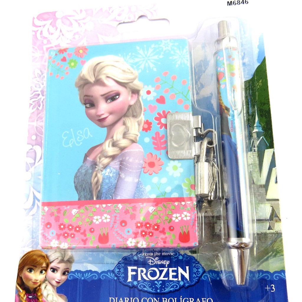 Reine des Neiges [M6846] - Set journal Intime 'Frozen - Reine des Neiges' bleu (+ stylo assorti)