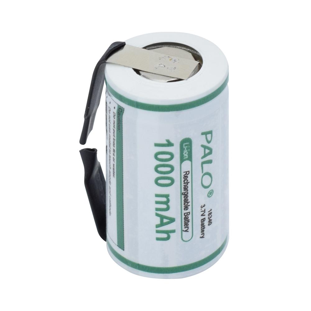 PALO 1000mAh Li-ion 18340 Rechargeable Batteries 3.7V Lithium Battery for Electronic  Gps Navigator Medical Instruments