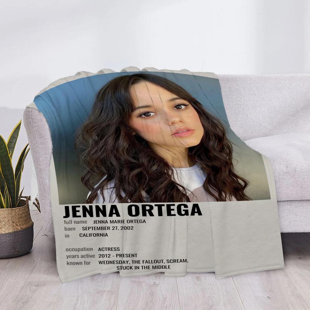 Blanket Jenna Ortega Luxury Cover Plaid Fluffy Soft Blankets  Throws Throw Sofa Knee Microfiber H Anime Child Cute Home