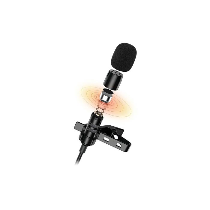 Microphone cravate - Tnb - INFLUENCE - USB-C - 2m - Noir