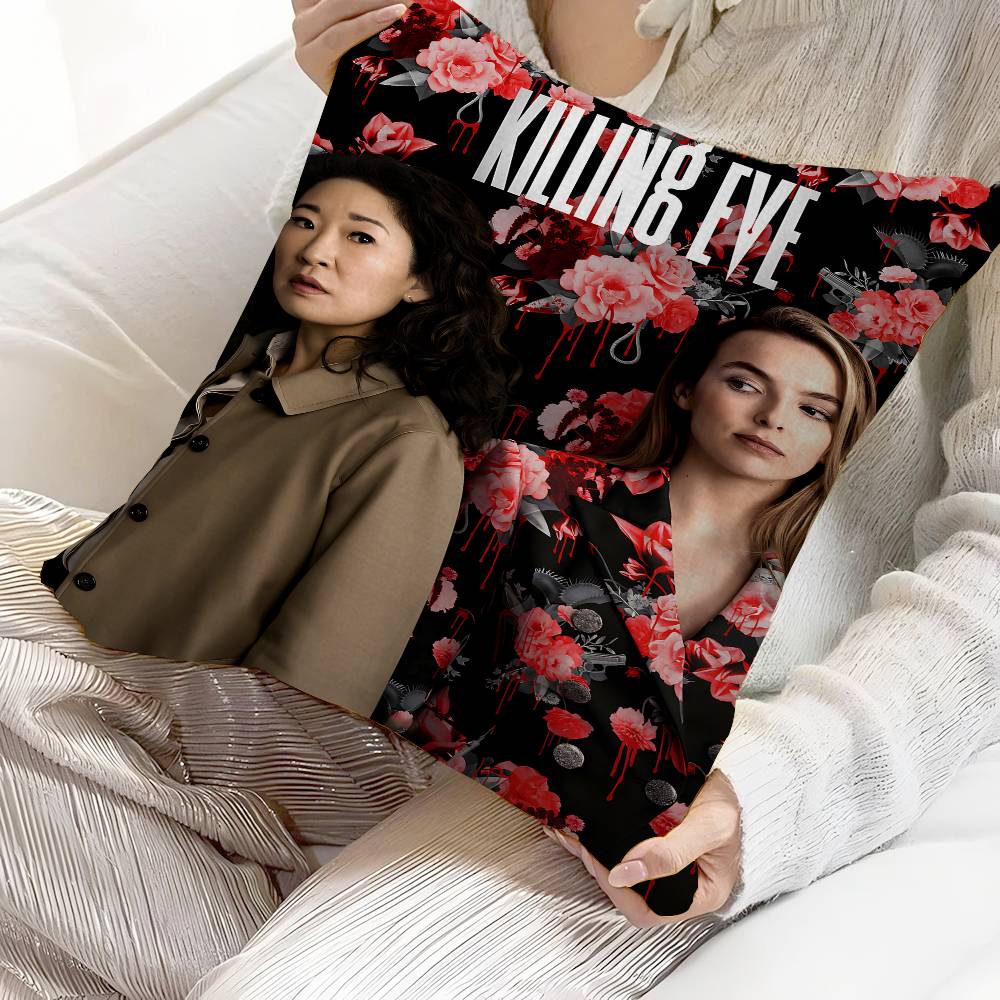 Killing Eve TV Personalized Pillow Dust Cover Bedroom Kids Party Decoration Pillowcase Birthday Children Gift