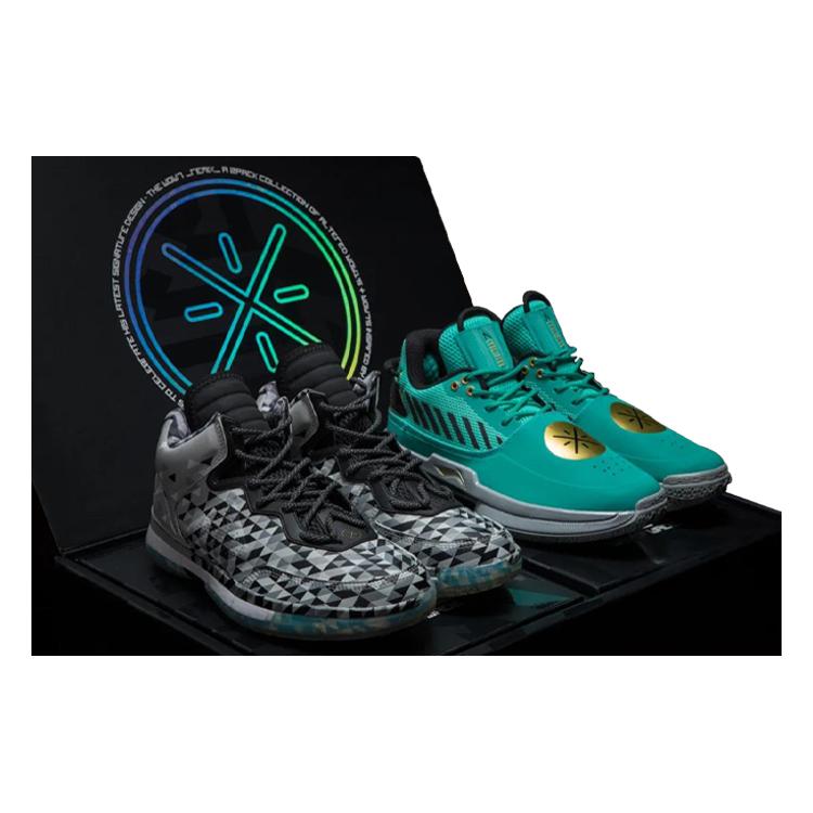 

LiNing Way Of Wade Remix 4/6 Anti Slip And Wear Resistant Cushioning Rebound High Top Basketball Shoes Men s Green 44